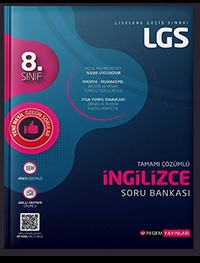 LGS 8. Sınıf İngilizce Soru Bankası, Pegem Akademi Yayınları