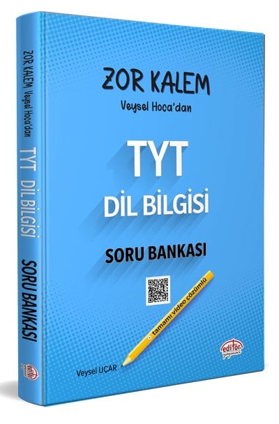 TYT Zor Kalem Veysel Hocadan Tamamı Video Çözümlü Dil Bilgisi Soru Bankası Editör Yayınları 