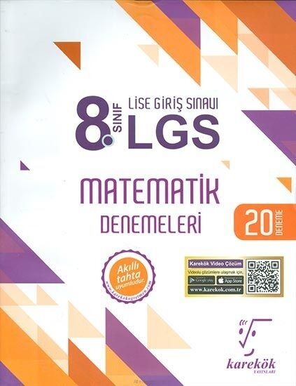 8.Sınıf LGS Matematik 20li Deneme Sınavı Karekök Yayınları 