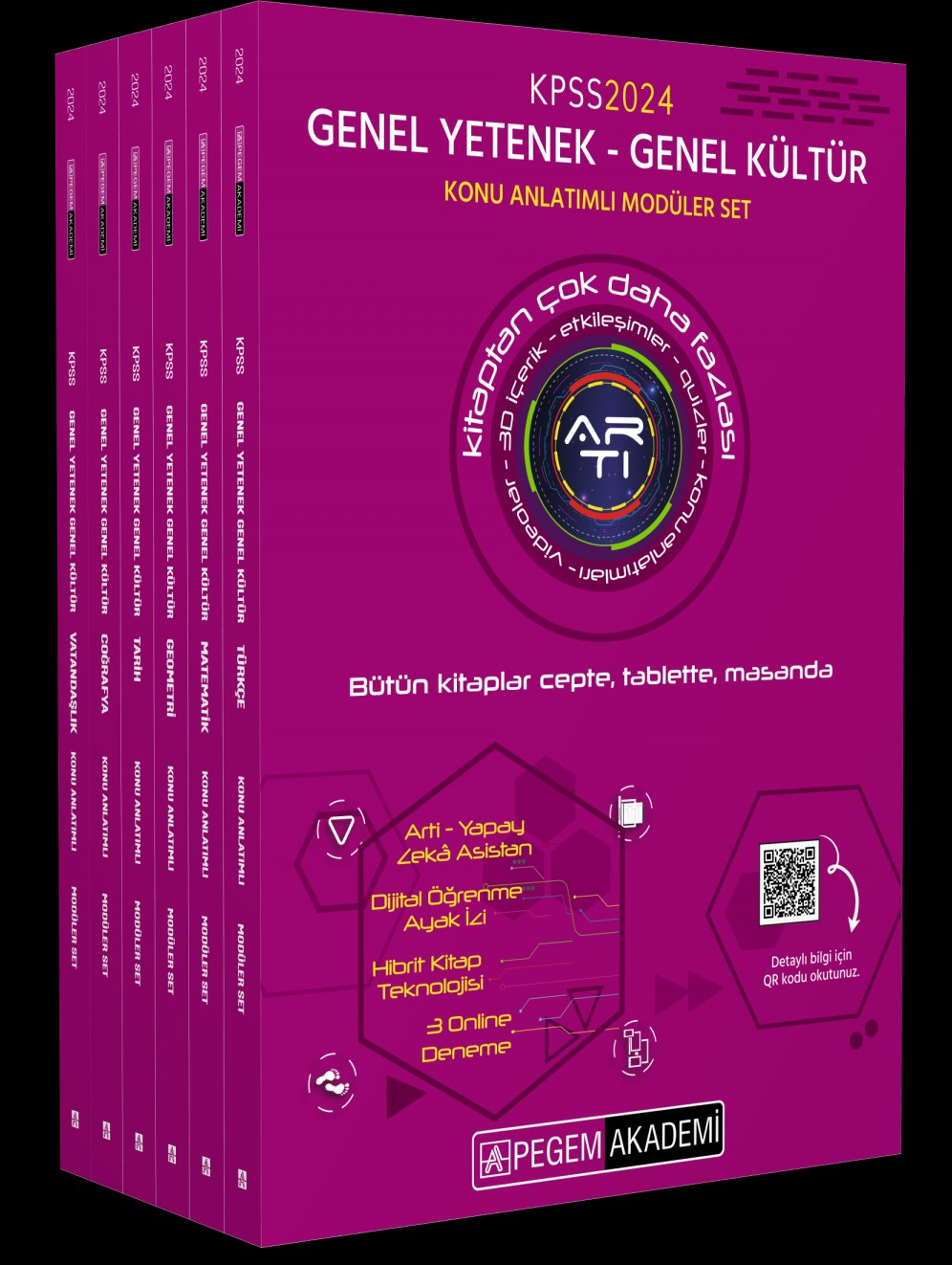 2024 KPSS Genel Yetenek Genel Kültür Konu Anlatımlı Modüler Set (6 Kitap) Pegem Akademi Yayıncılık 