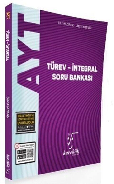 AYT Türev İntegral Soru Bankası Karekök Yayınları