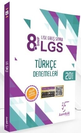 8. Sınıf LGS Türkçe Denemeleri Karekök Yayınları 