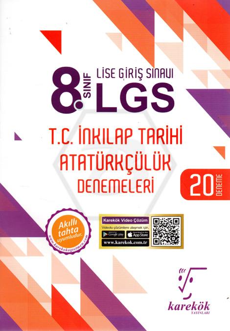 8. Sınıf LGS T.C. İnkılap Tarihi Atatürkçülük Denemeleri Karekök Yayınları 