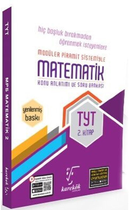 TYT Matematik Konu Anlatımı ve Soru Bankası 2. Kitap Karekök Yayınları 